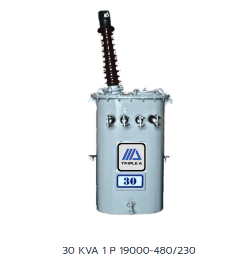 หม้อแปลงไฟฟ้า 30 KVA 1 Phase 19000-480/240